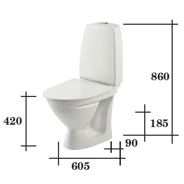 Ifö Sign 6832 WC-stol