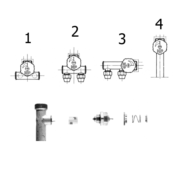 Utbytesinsats för HP (Hedemorapannan) ettrörsventil