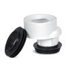 Falu WC-stos, excentrisk 30 mm, inkl. golvhuv och gummimanschett