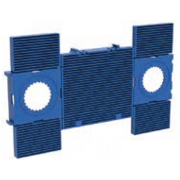 Vatette V6 montageplatta 160/150 c/c Blå