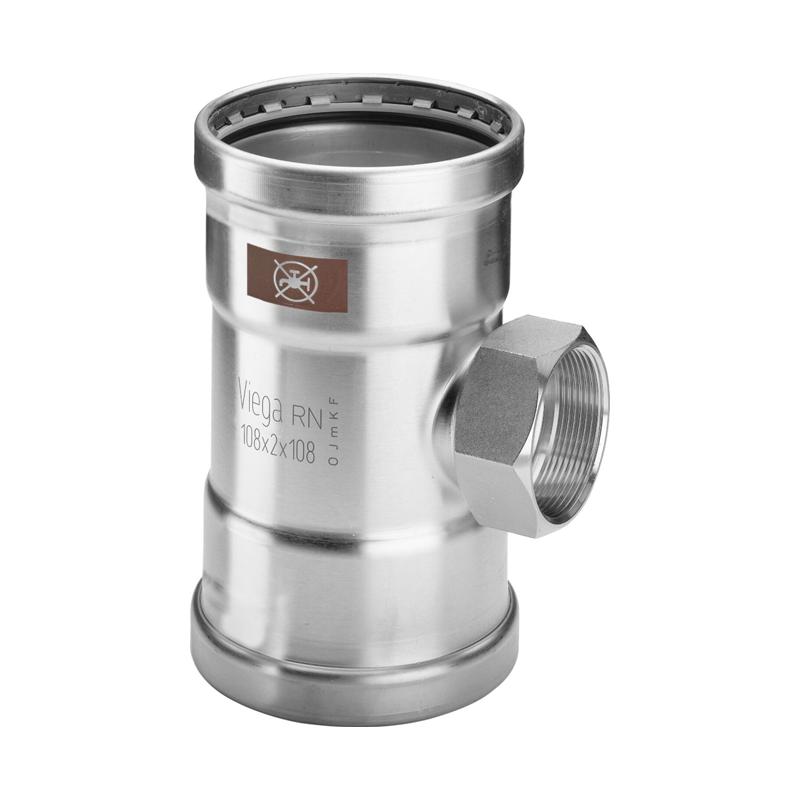 Viega Temponox XL T-rör m. inv.gg på avsticket