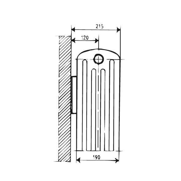 Lenhovda Sektionsradiator Triplex 590 mm