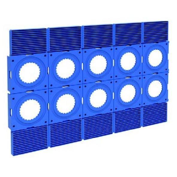 V6 väggkopplingssystem 60 c/c Blå