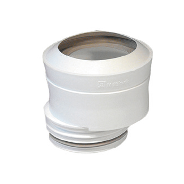 Multikwik WC-stos Excentrisk, vit. Passar i 110 mm slätände