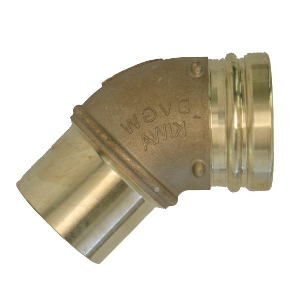 Rödgods XL Böj 45° med 1 muff