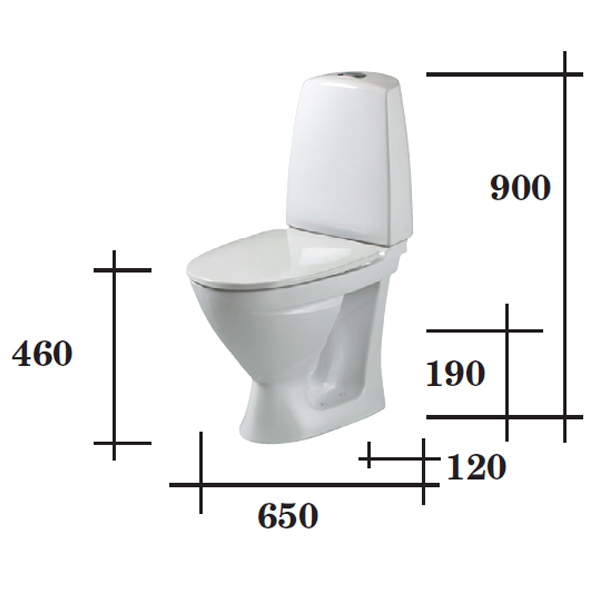 Ifö Sign 6872 WC-stol