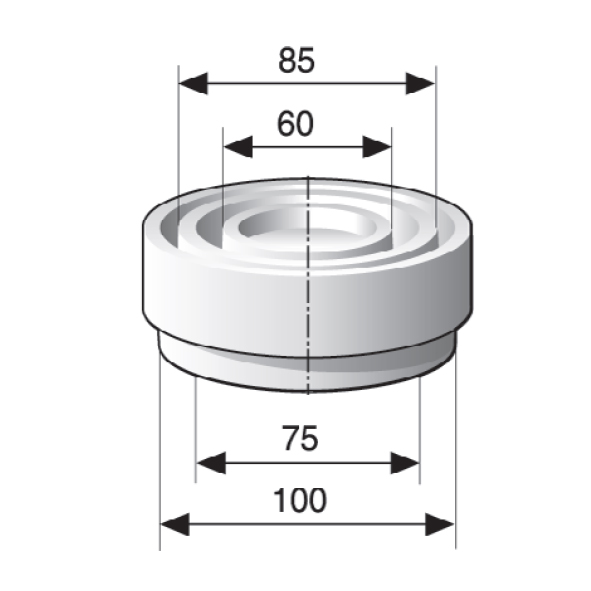 Plastpropp 110/75