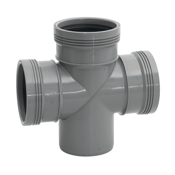 Wafix PP dubbelt grenrör 3 muffar